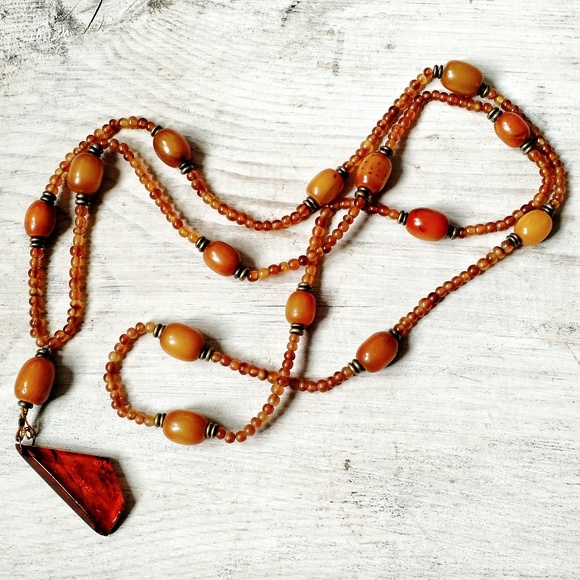 Amber Waves Jewelry - AMBER Opera-Length Stunning Necklace